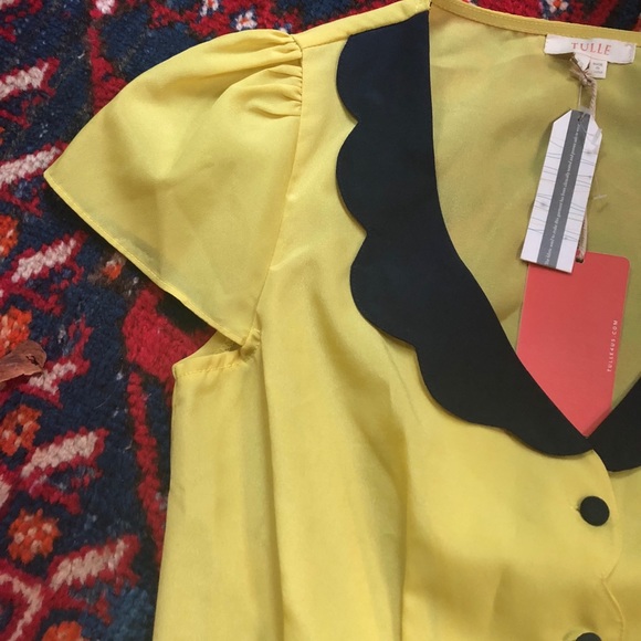 Tulle Peplum Blouse XS - Picture 4 of 6